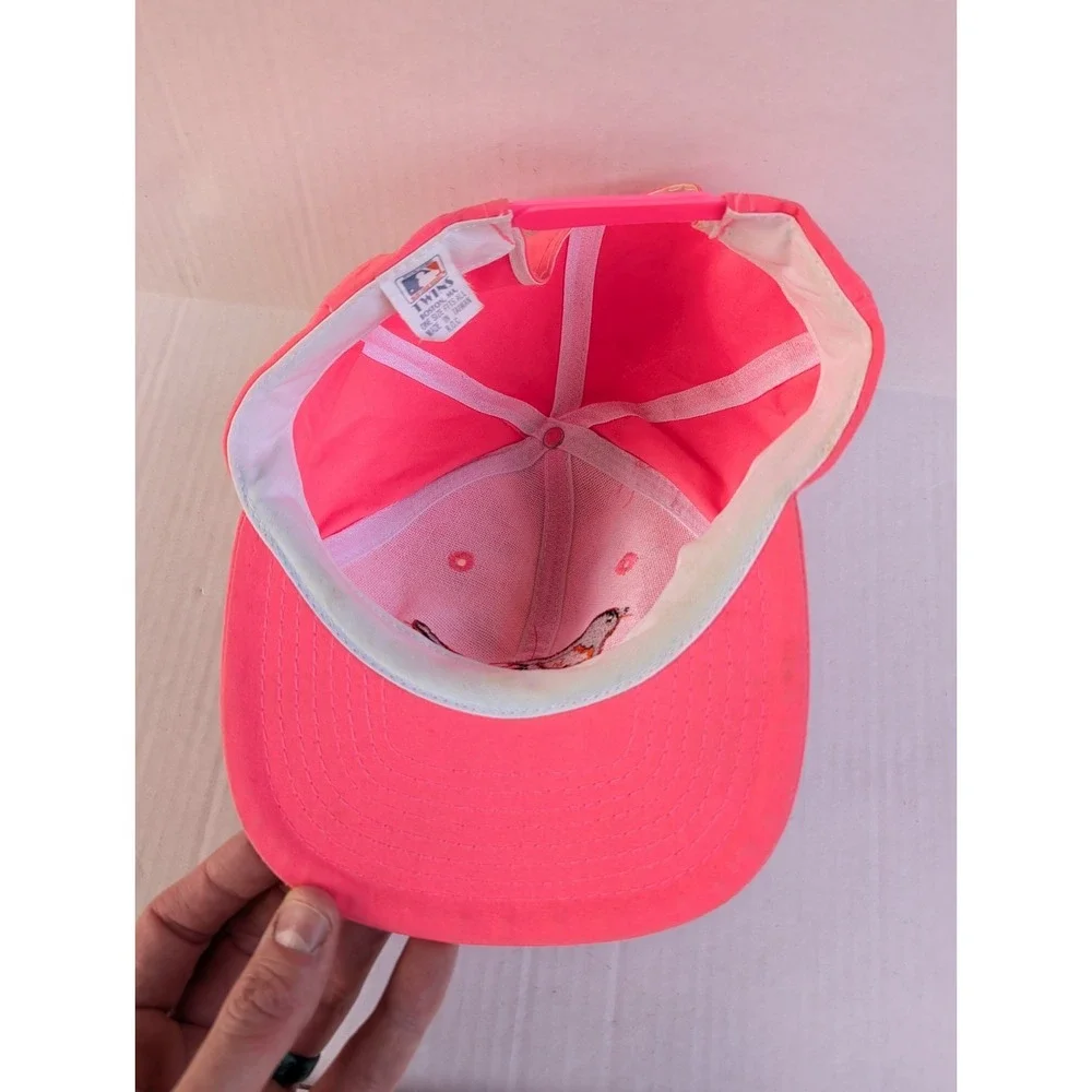 Vintage‎ Baltimore Orioles Womens Hat Pink Snapback MLB 90s Bird Logo Neon Hot